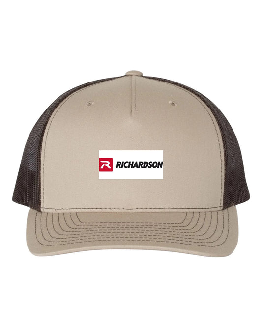 Richardson_112FP_Khaki-_Coffee_Front_High