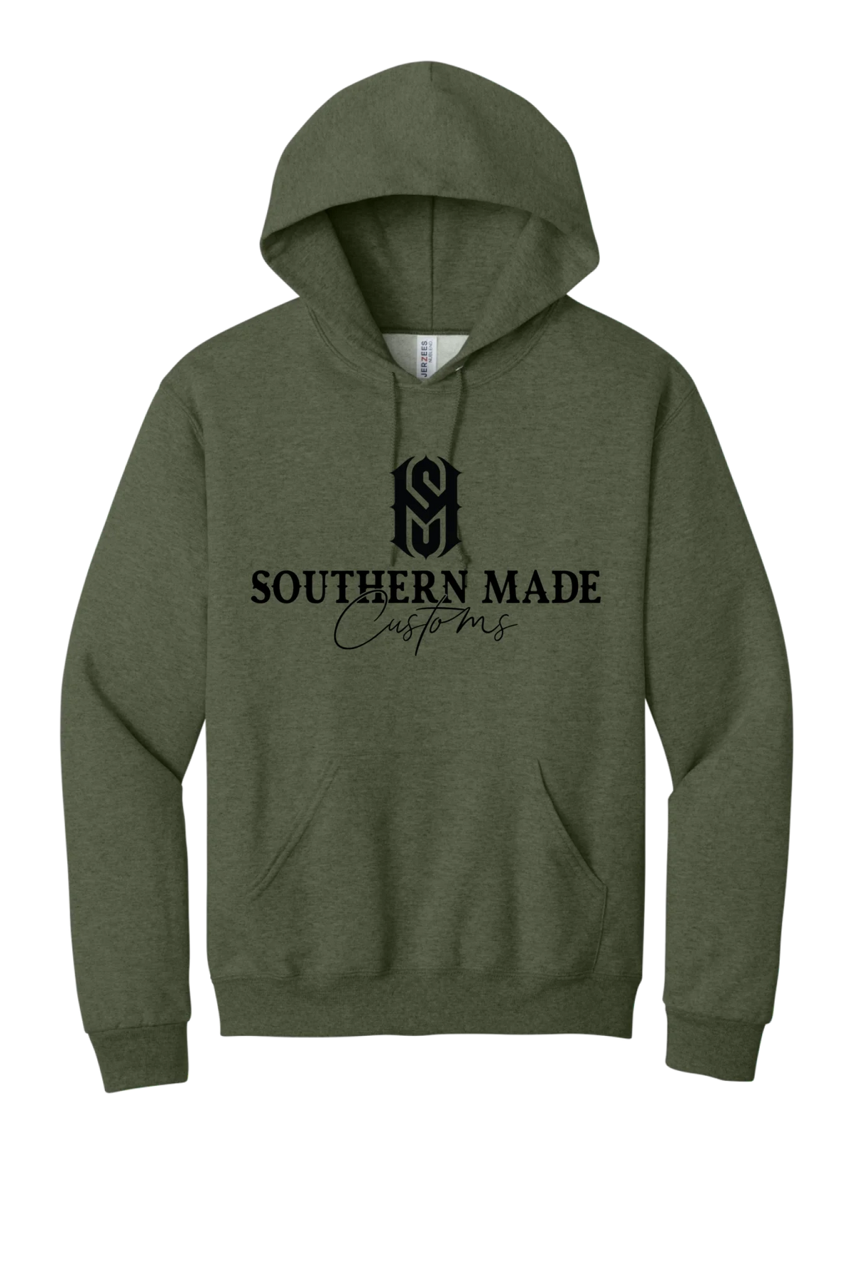 996M_Military Green Heather_Flat_Front