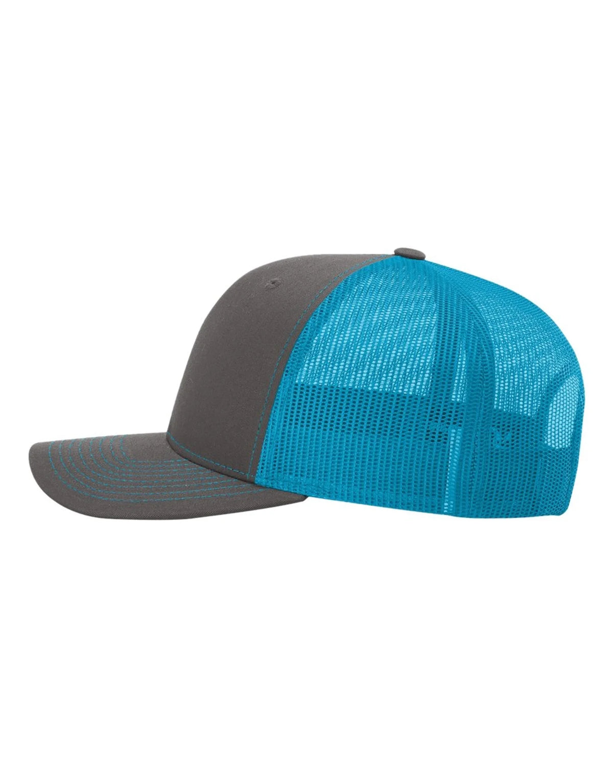 Richardson_112_Charcoal-_Neon_Blue_DirectSide_High