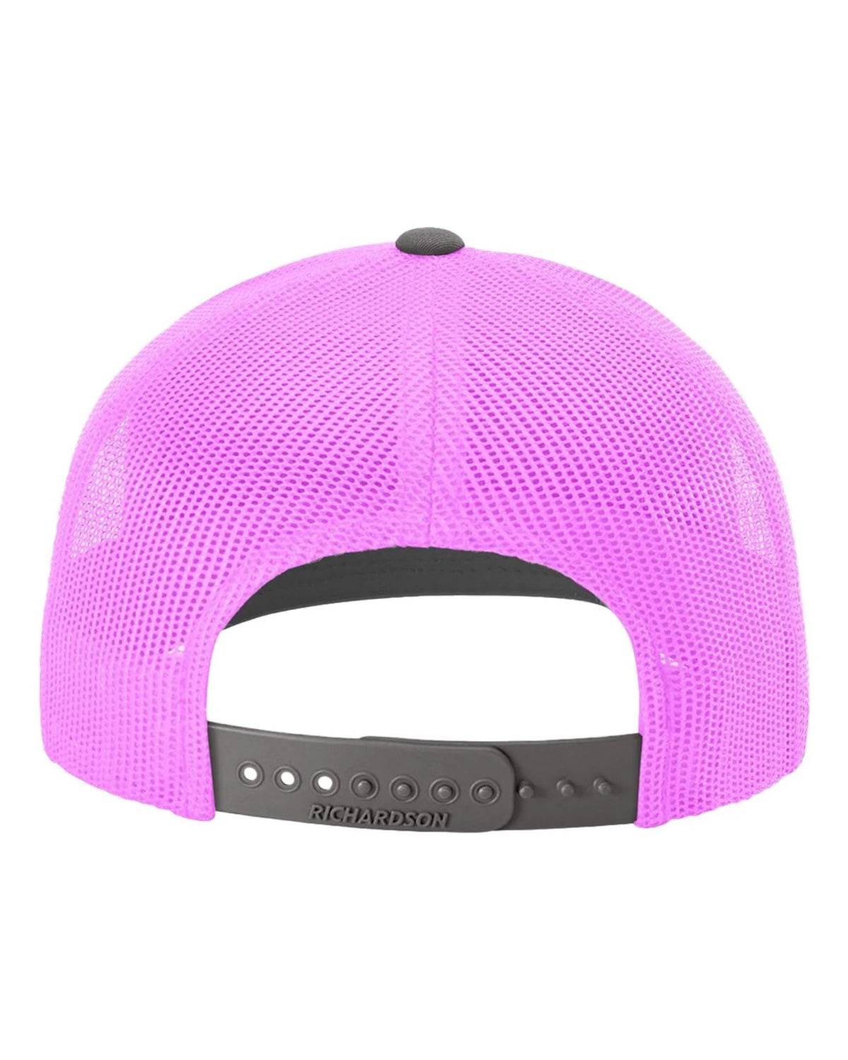 Richardson_112_Charcoal-_Neon_Pink_Back_High