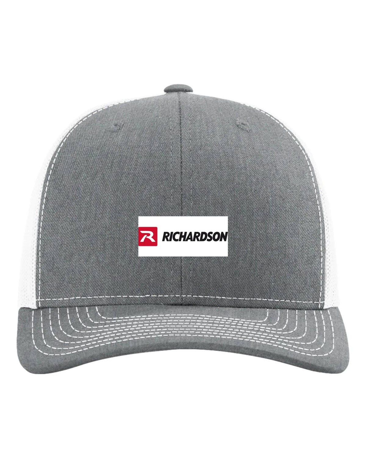 Richardson_112_Heather_Grey-_White_Front_High