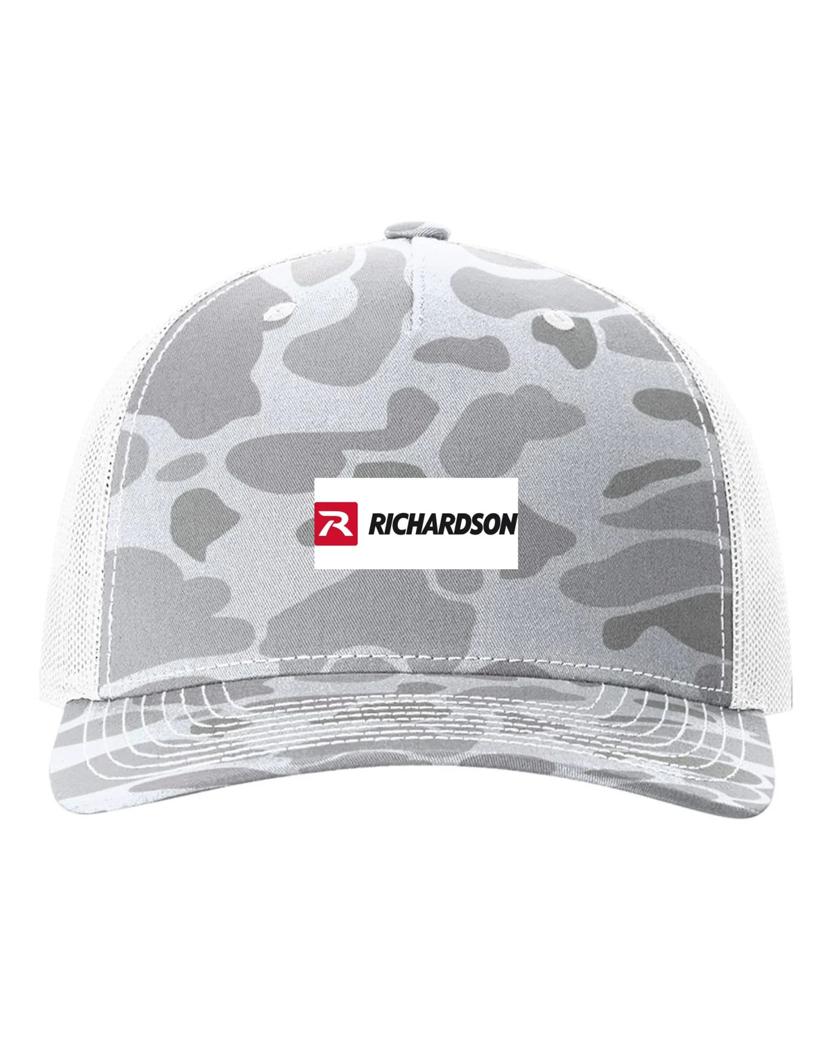 Richardson_112PFP_Blizzard_Duck_Camo-_White_Front_High