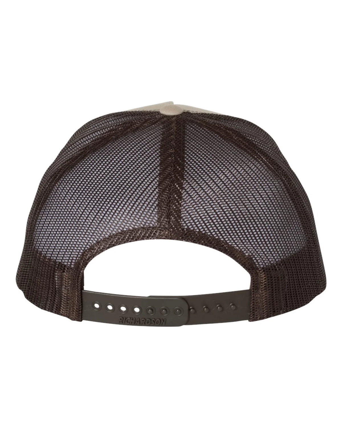 Richardson_112FP_Khaki-_Coffee_Back_High