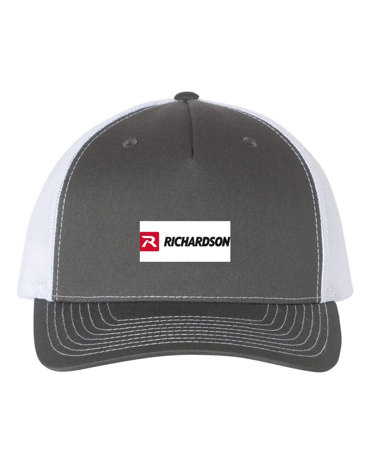 Richardson_112FP_Charcoal-_White_Front_High