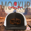 Texas Patch Cap - Black/White